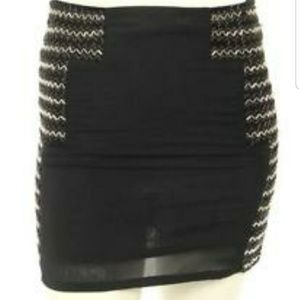 NWT Patterson J. Kincaid Hand Beaded Skirt